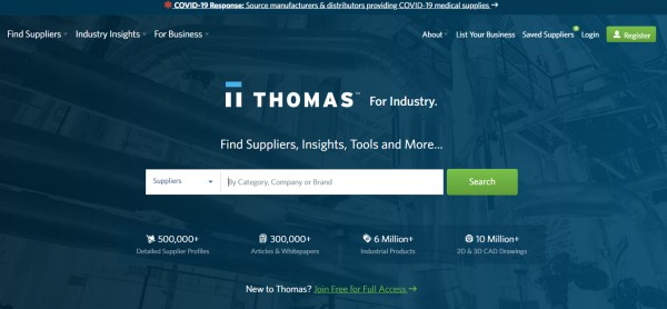 ThomasNET B2B e-ihracat platformu